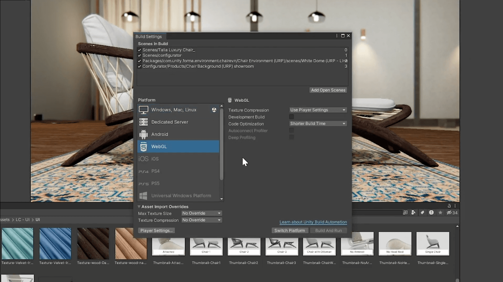 Produkt-Walkthrough Unity Industry