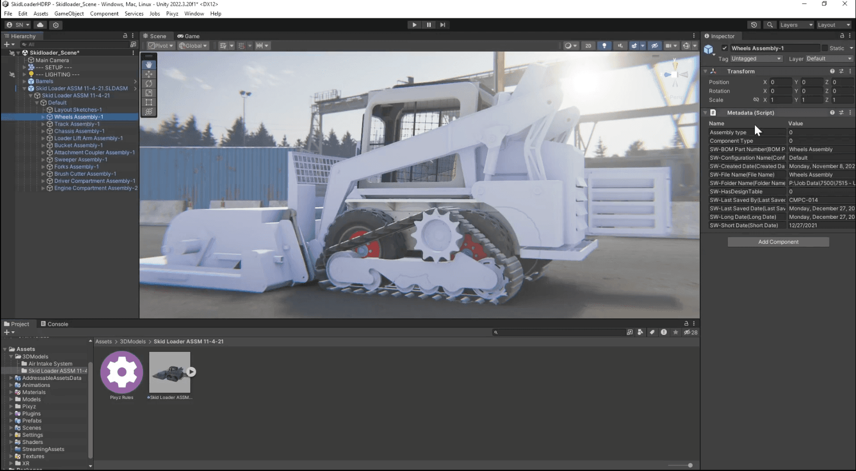 Produkt-Walkthrough Unity Industry