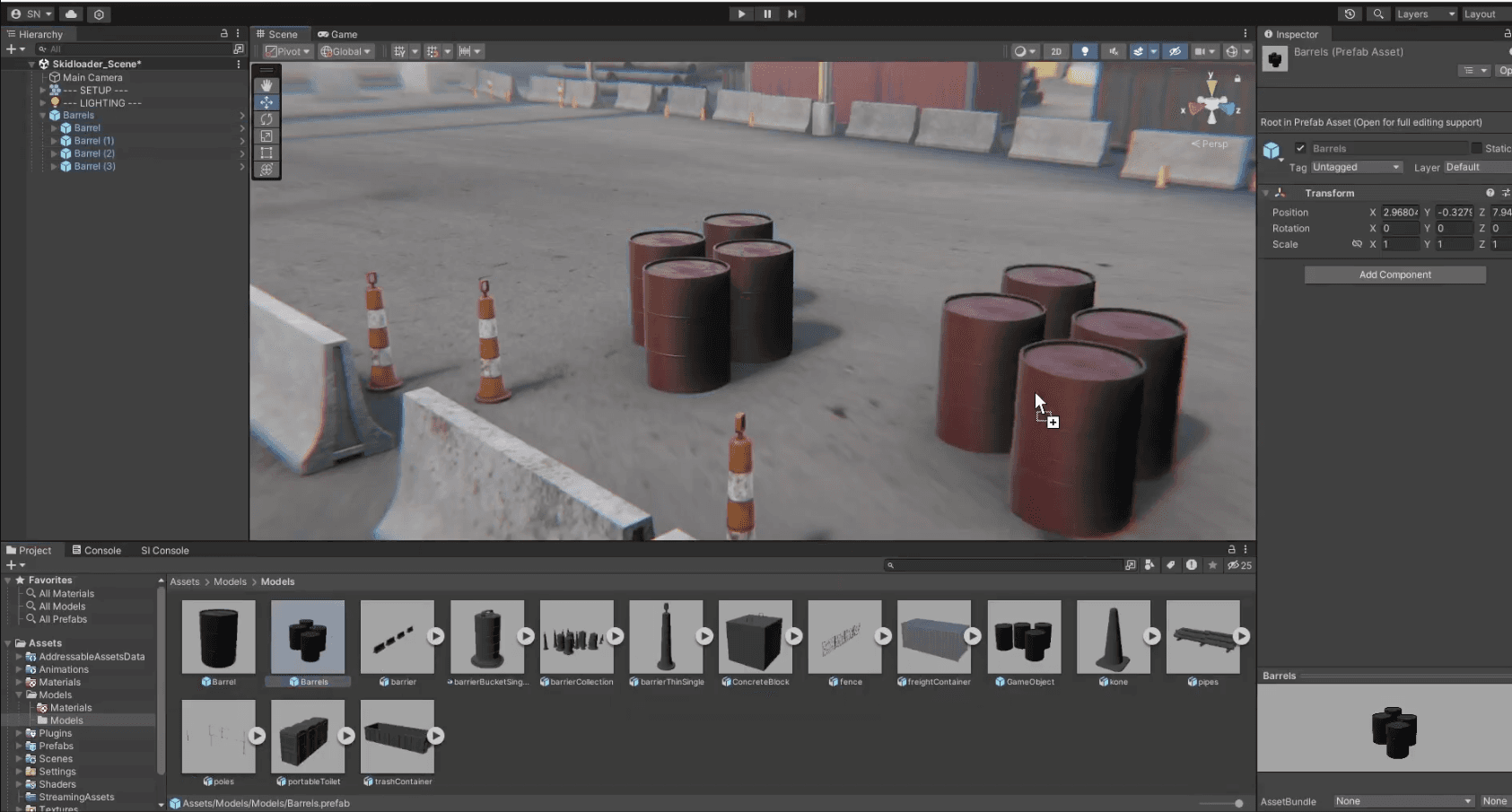 Produkt-Walkthrough Unity Industry
