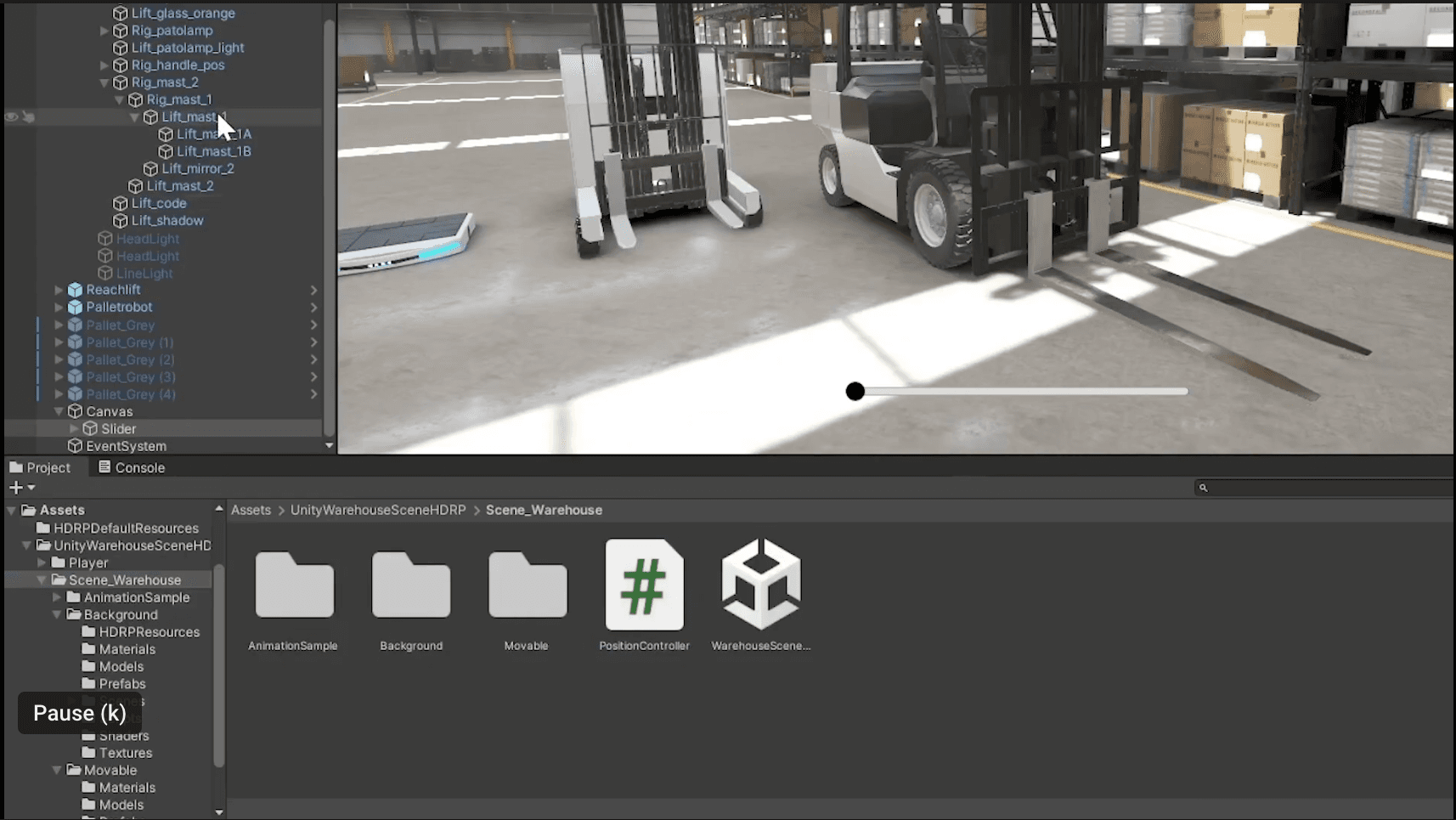 Produkt-Walkthrough Unity Industry