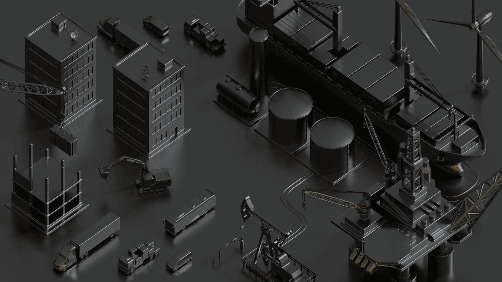 Schlüsselgrafik Industrie