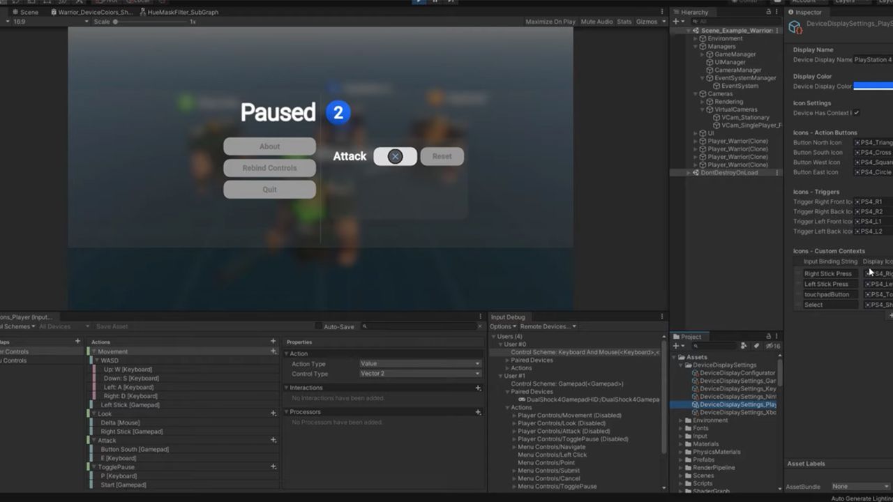 Input System Consejos para el flujo de trabajo e integraciones de funciones