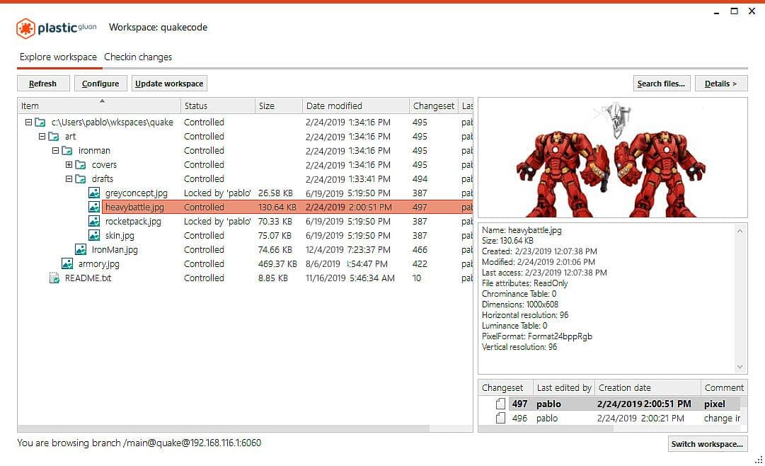 Gluon in Plastic SCM