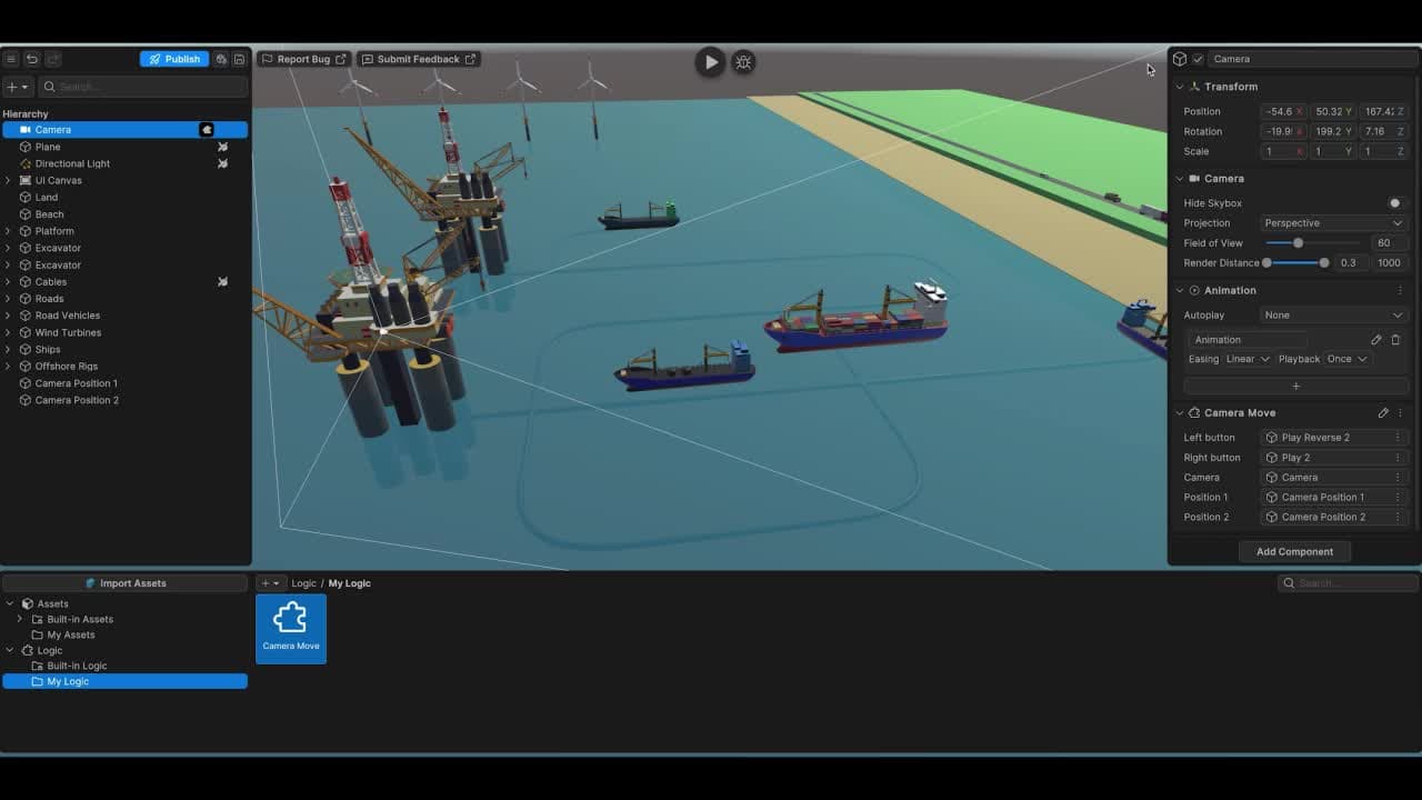 Erster Frame des Logik-Builder-Videos